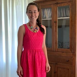 Elle Pink Lace Dress, Size 4